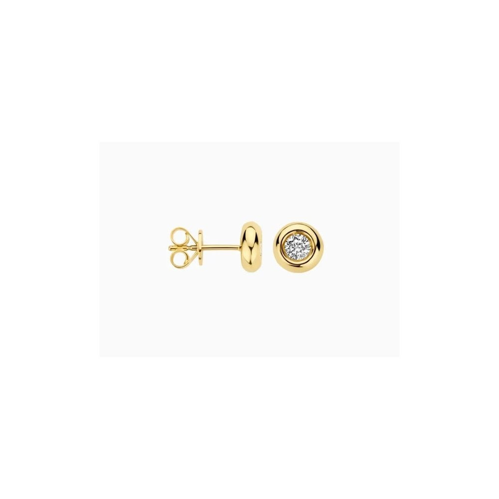 14CT YG LAB DIA 0.30CT STUD EARRINGS