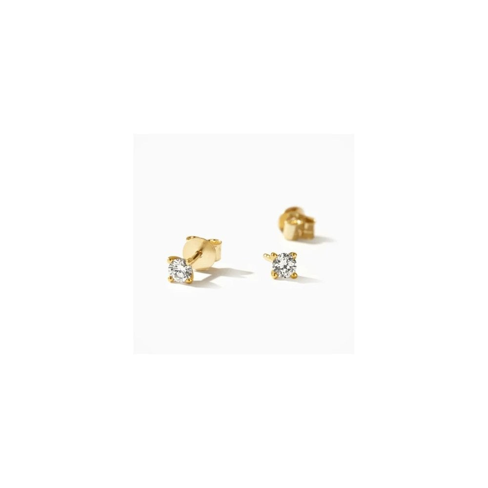 14CT YG LAB DIA 0.30CT STUD EARRINGS