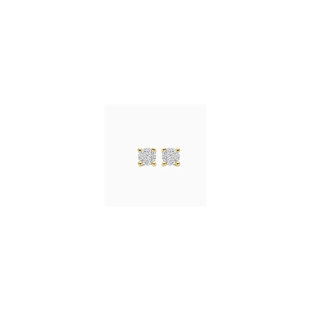14CT YG LAB DIA 0.30CT STUD EARRINGS