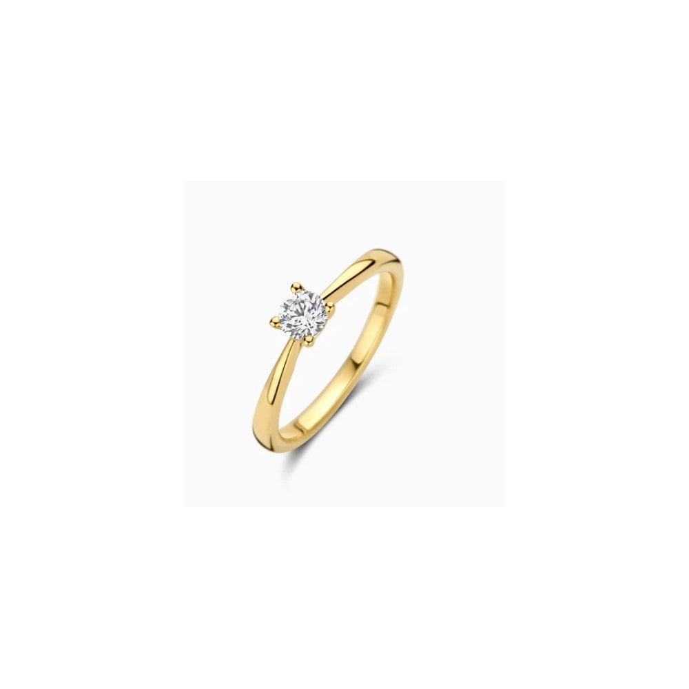 14CT YG LAB DIA 0.35CT SOLITAIRE RING