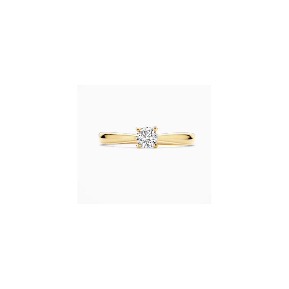14CT YG LAB DIA 0.35CT SOLITAIRE RING