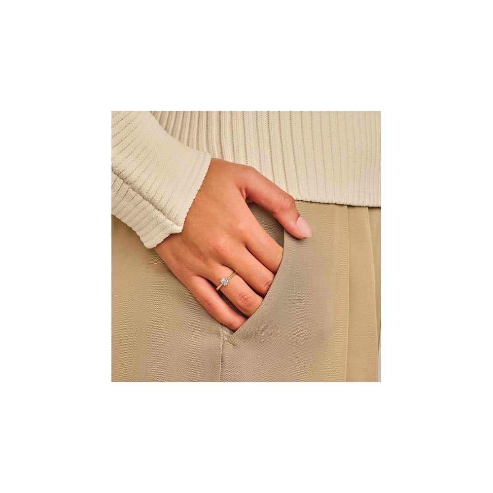 14CT YG LAB DIA 0.45CT SOLITAIRE RING