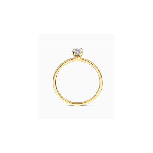 14CT YG LAB DIA 0.50CT OVAL SOLITAIRE RING