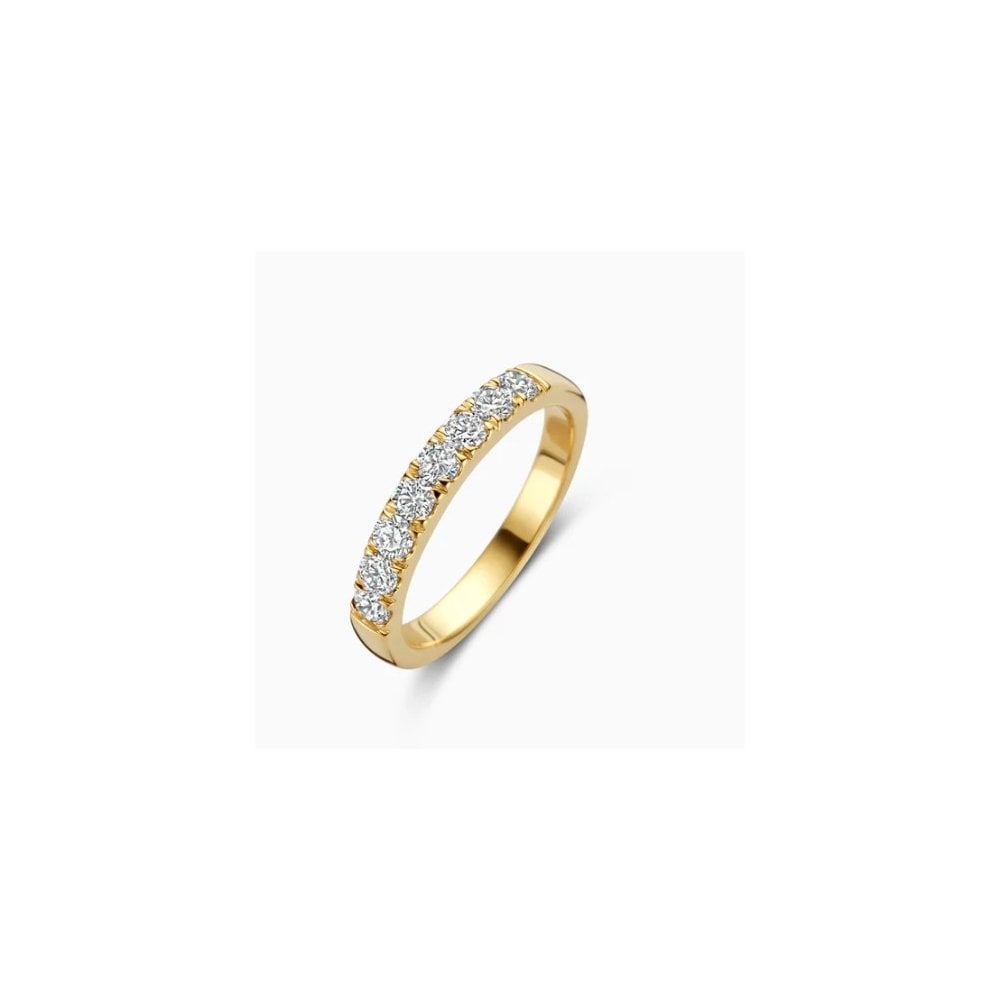 14CT YG LAB DIA 0.56CT 8 STONE RING