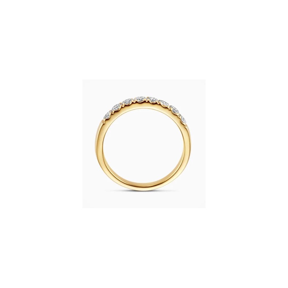 14CT YG LAB DIA 0.56CT 8 STONE RING