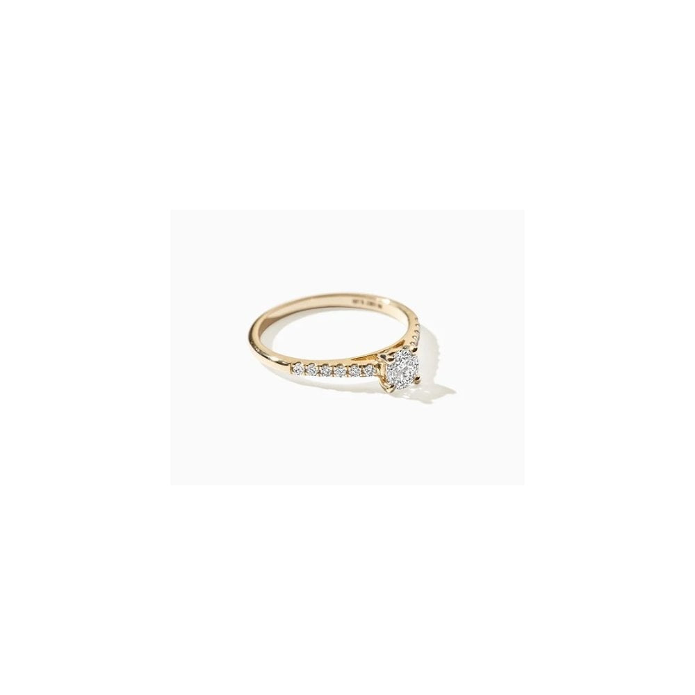 14CT YG LAB DIA 0.58CT SOLITAIRE RING
