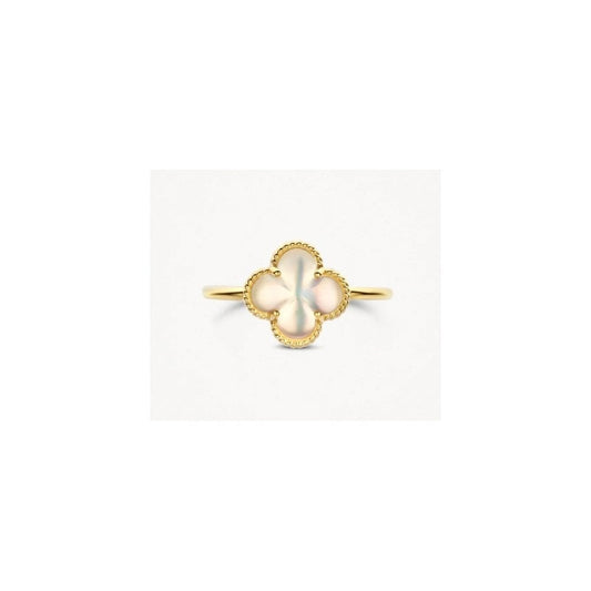 14CT YG MOTHER OF PEARL RING size 54