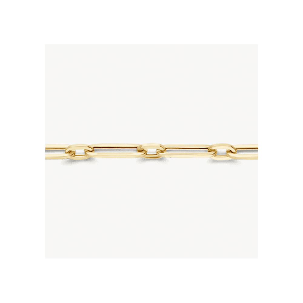 14CT YG PAPERLINK BRACELET