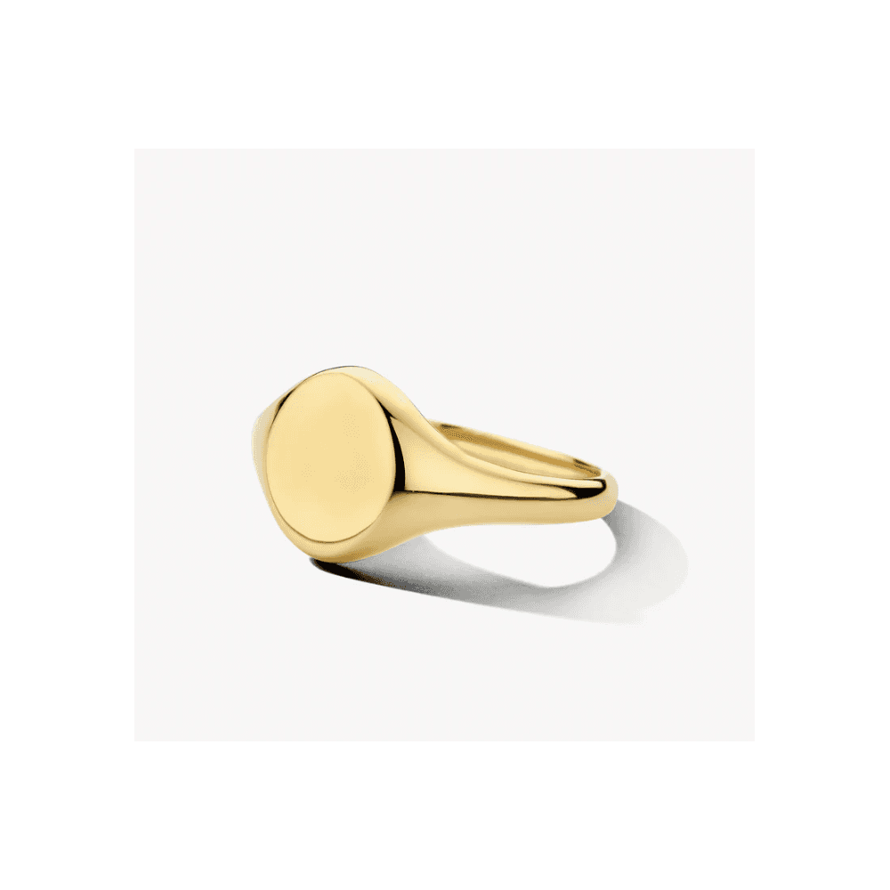 14CT YG SIGNET RING
