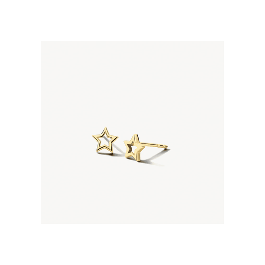 14CT YG STAR EARRINGS