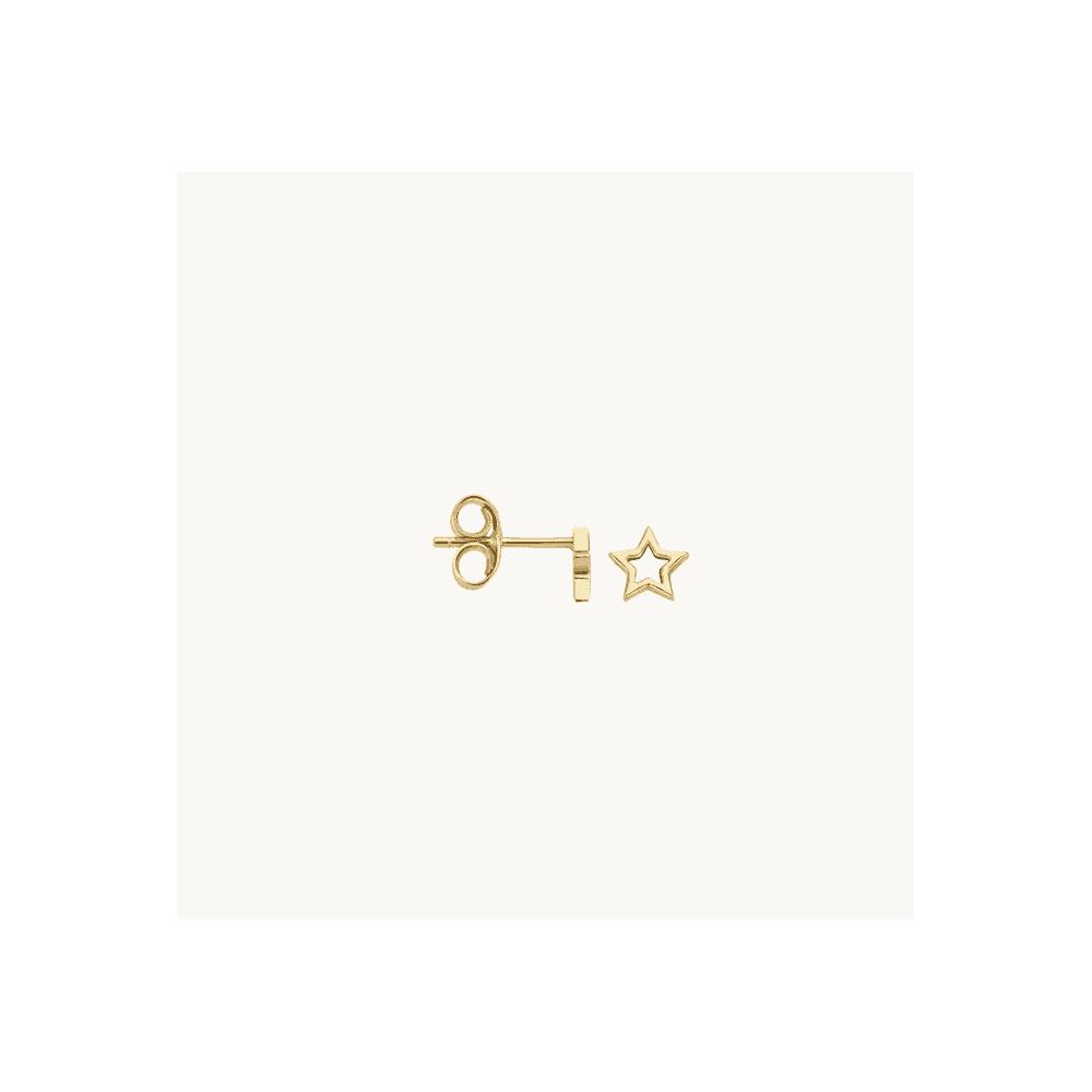 14CT YG STAR EARRINGS