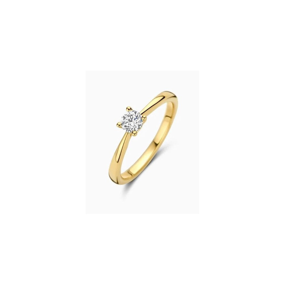 14ct Yellowgold Lab Diamond 0.35ct Solitaire Ring