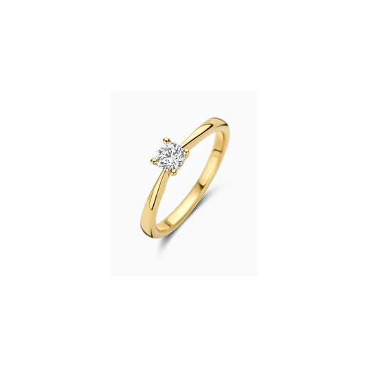 14ct Yellowgold Lab Diamond 0.35ct Solitaire Ring