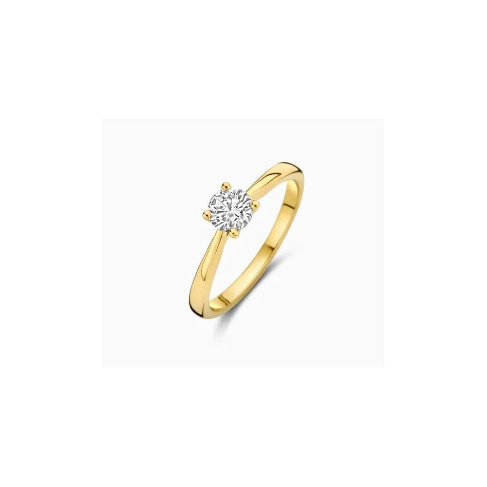 14ct Yellowgold Lab Diamond 0.45ct Solitaire Ring