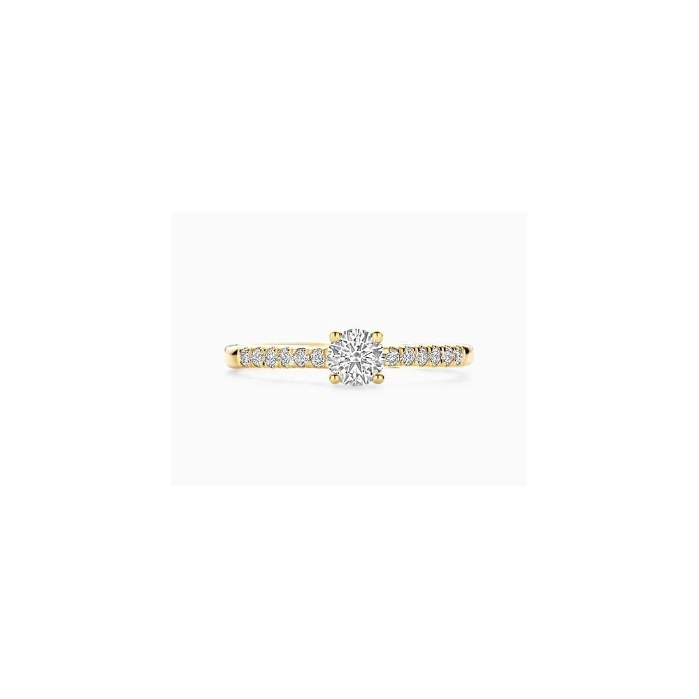 14ct Yellowgold Lab Diamond 0.45ct Solitaire Ring