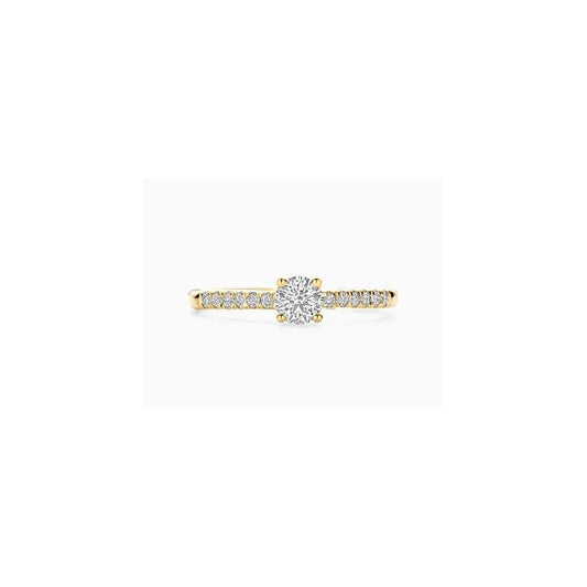 14ct Yellowgold Lab Diamond 0.45ct Solitaire Ring