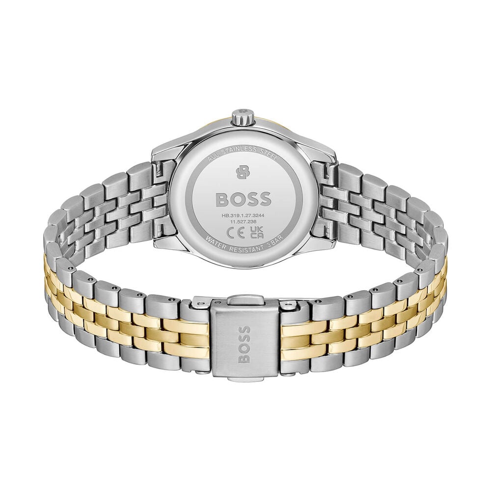 BOSS GRACEFUL MINA GREEN DIAL LADIES TWO-TONED WATCH