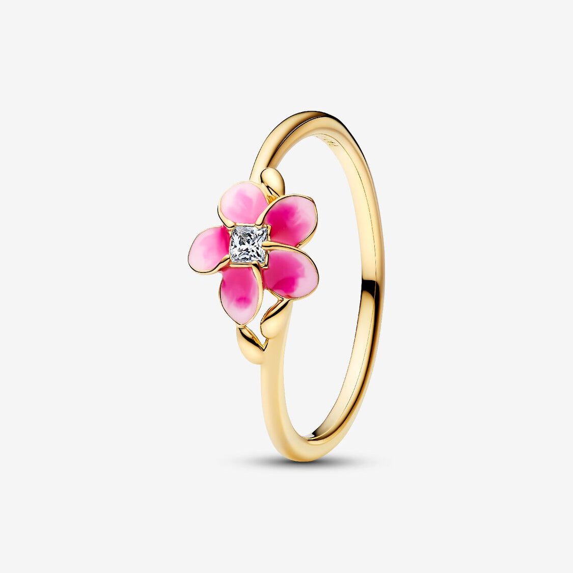 14ct Gold on Silver Disney Moana Flower Pandora Ring