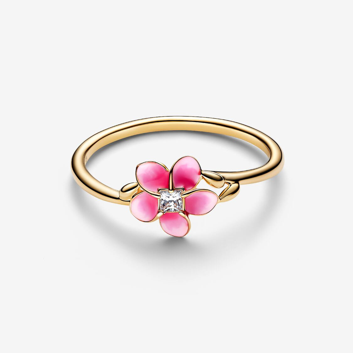 14ct Gold on Silver Disney Moana Flower Pandora Ring