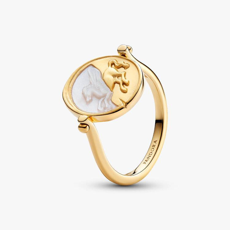 Pegasus Reversible Medallion Two-Toned Pandora Ring