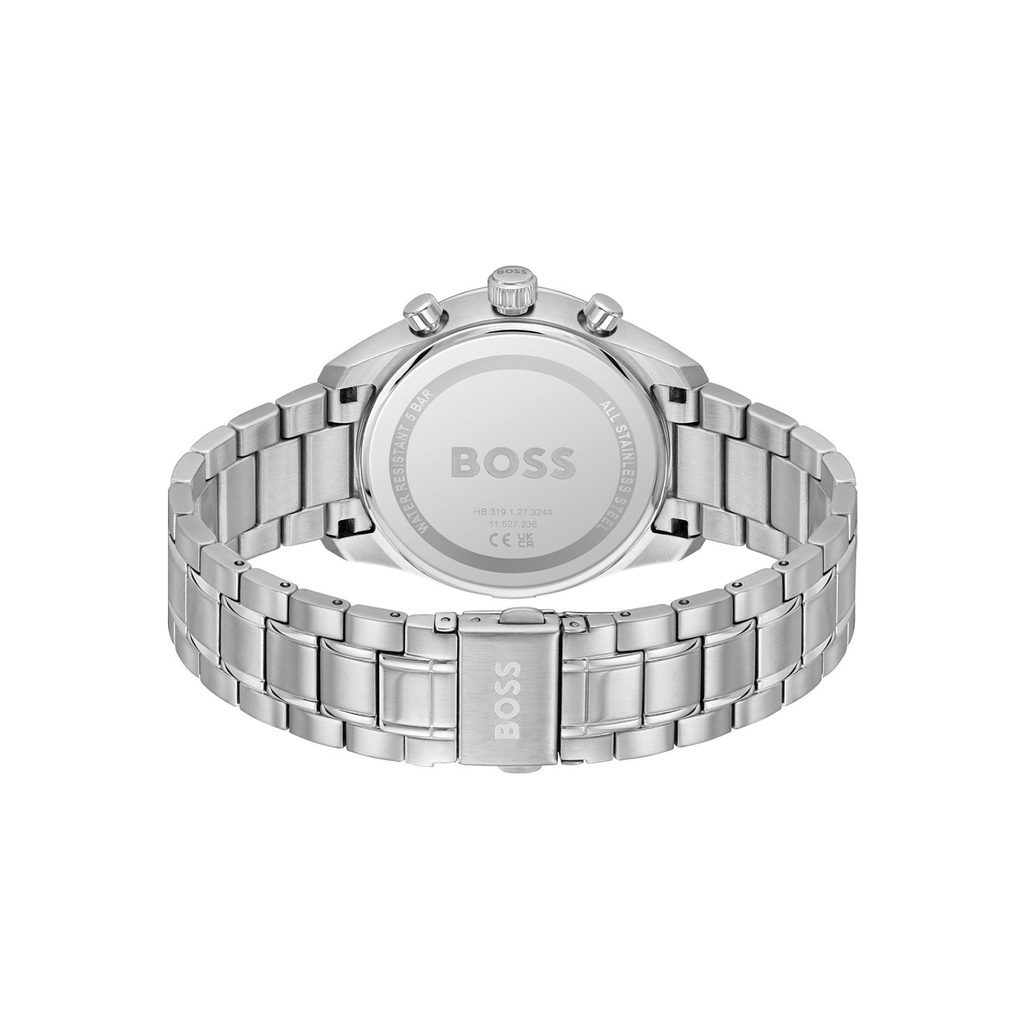 BOSS BLACK DIAL CHRONOGRAPH GENTS STAINLESS STEEL WATCH