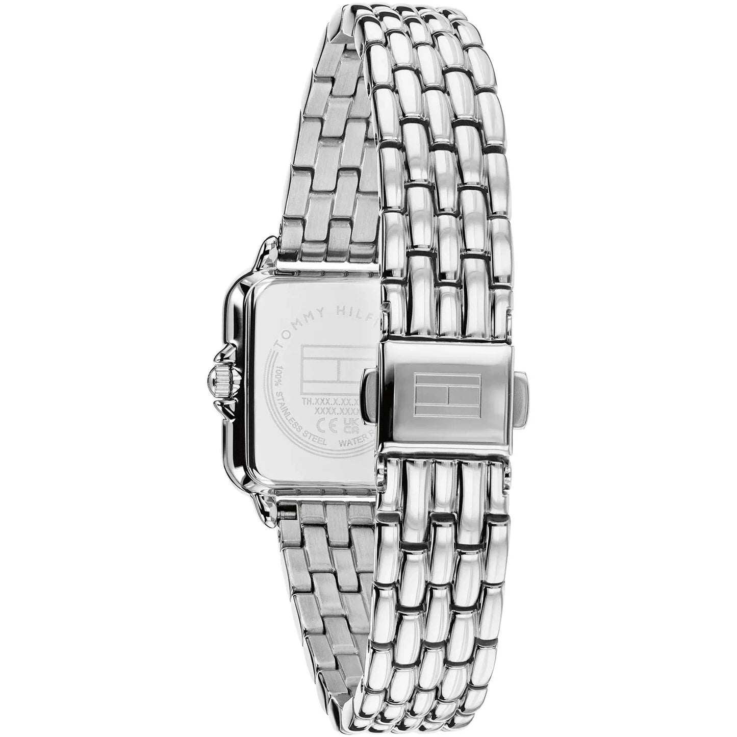 Tommy Hilfiger Pink Mother of Pearl Dial Ladies Stainless Steel Watch
