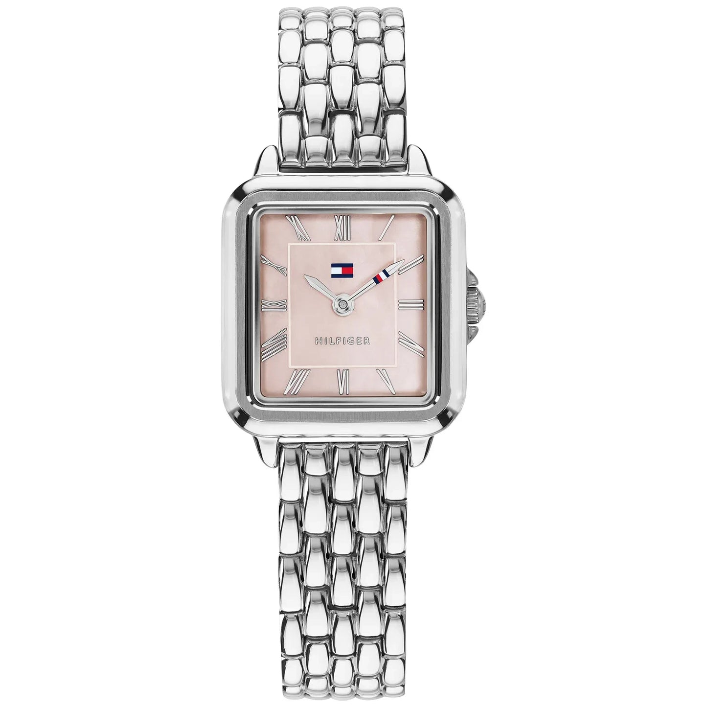 Tommy Hilfiger Pink Mother of Pearl Dial Ladies Stainless Steel Watch