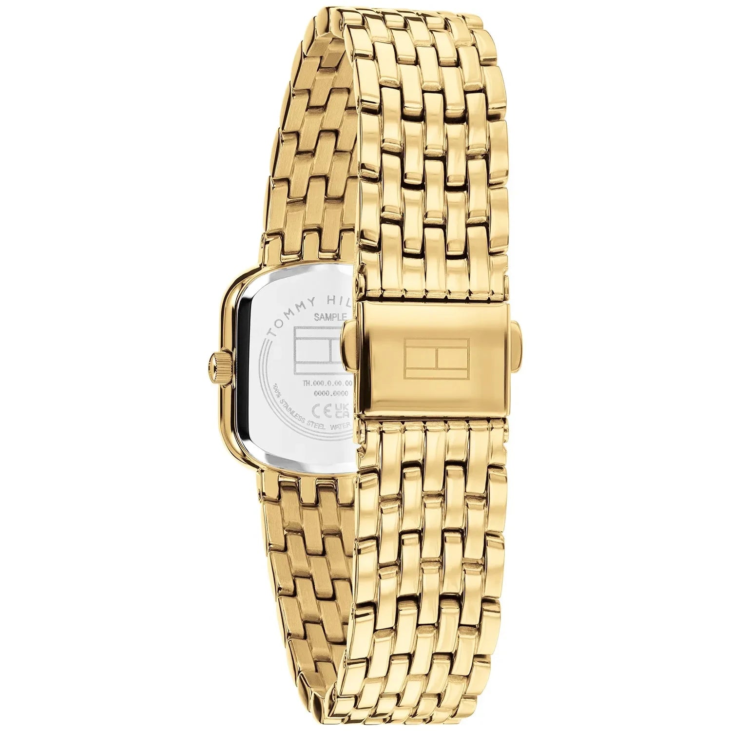 Tommy Hilfiger Zirconia Bezel Ladies Gold Stainless Steel Watch