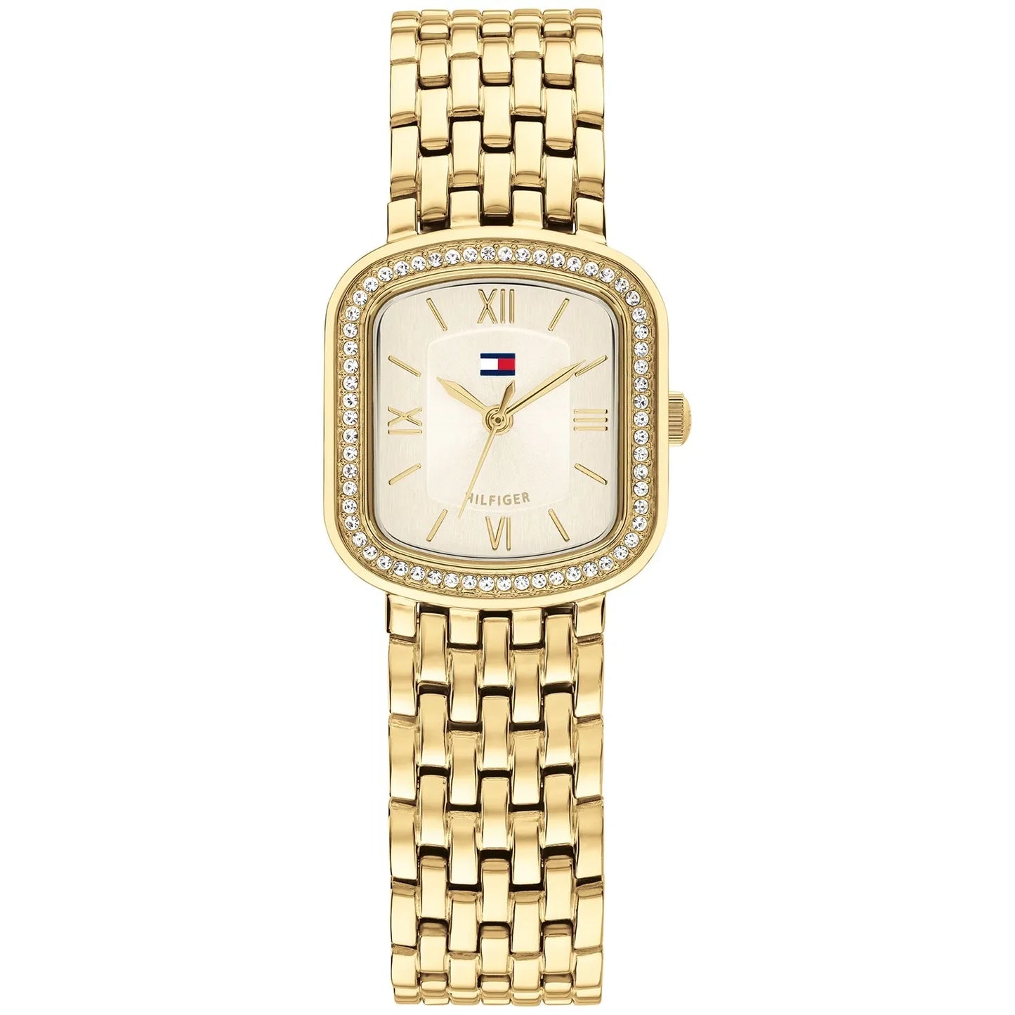 Tommy Hilfiger Zirconia Bezel Ladies Gold Stainless Steel Watch