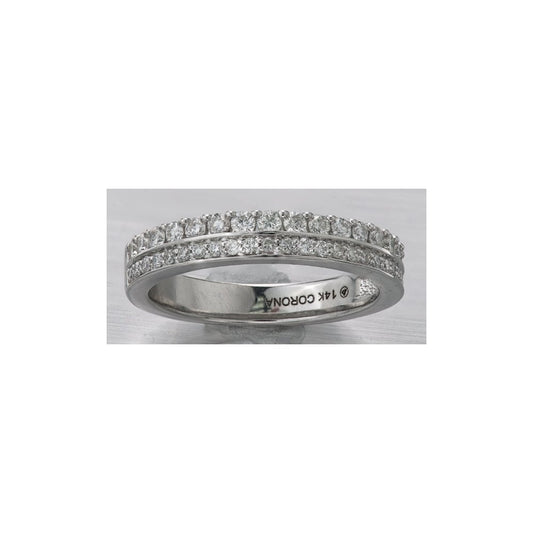 18CT DOUBLE LAYER DIAMOND BAND