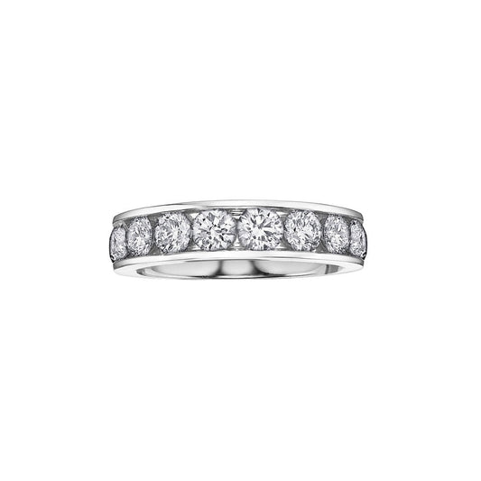 18CT WHITE GOLD CHANNEL SET DIAMOND BAND 0.33CT