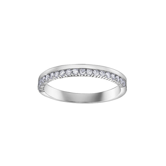 18ct DIAMOND BAND WITH CLAW SET DIAMOND 