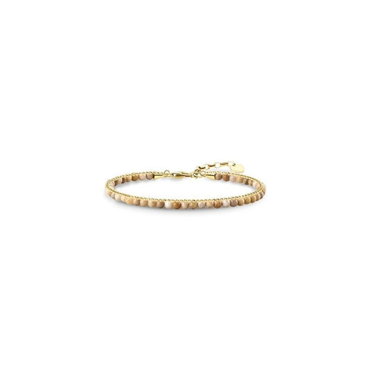 18ct Gold on Silver, Daisy Jasmine Stones Bracelet