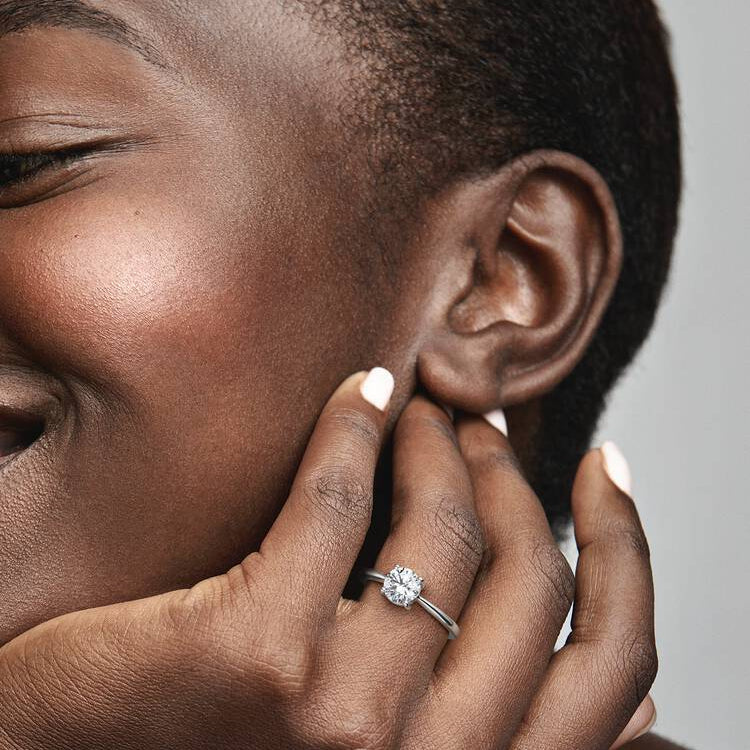 Sparkling Solitaire Pandora Ring