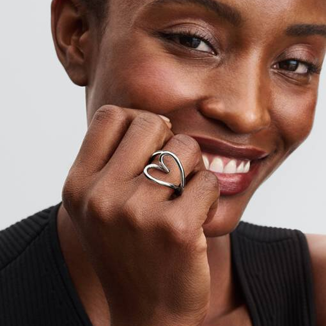 Organically Shaped Heart Ring