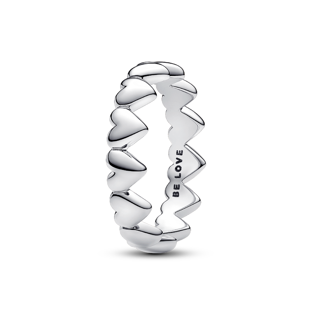 Row of Hearts Ring