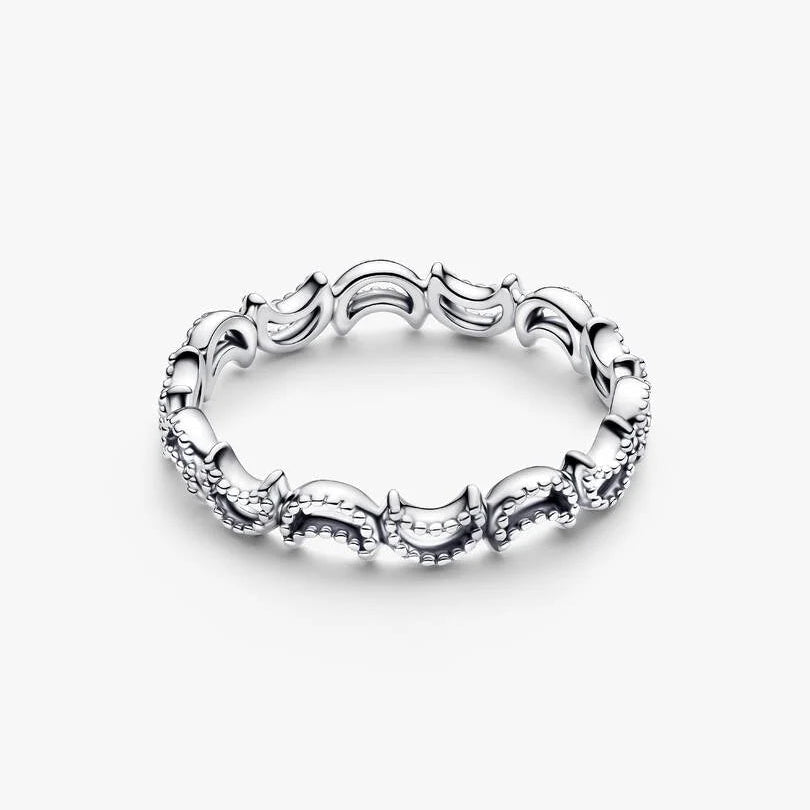 Crescent Moon Pandora Ring