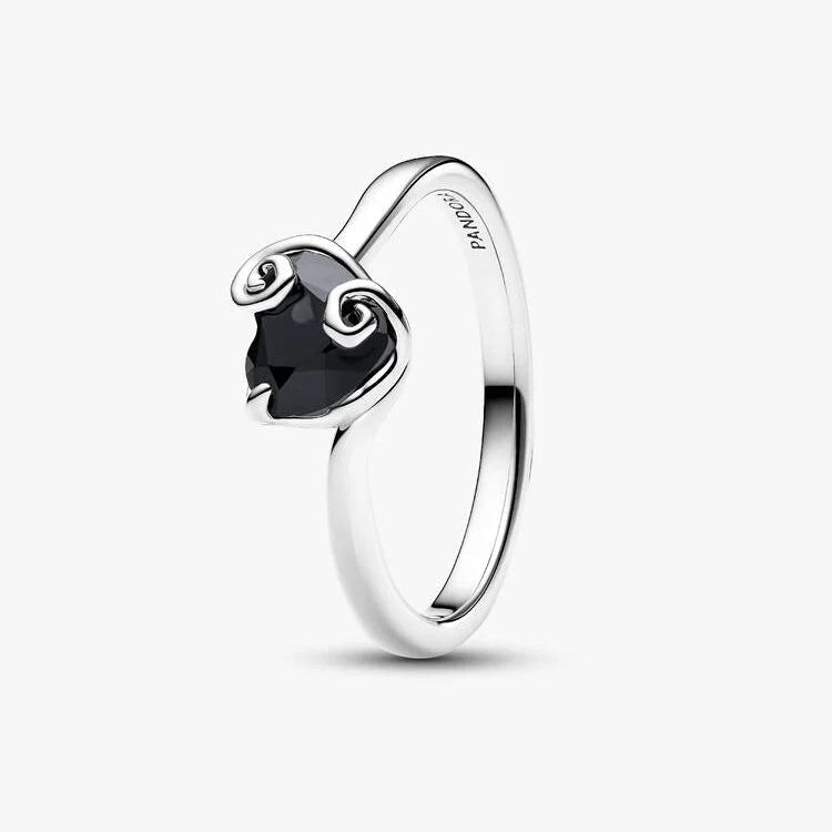 Disney The Nightmare Before Christmas Jack Black Heart Pandora Ring