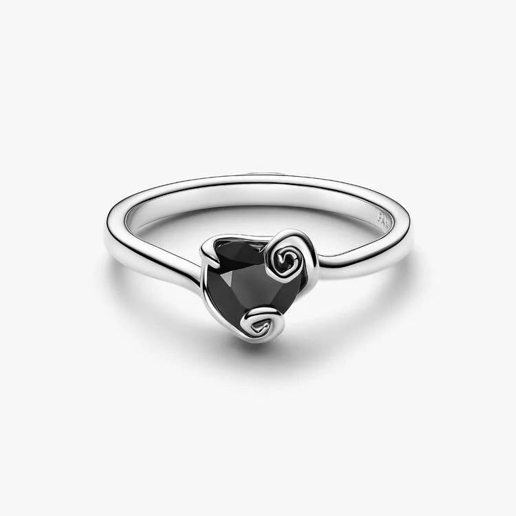 Disney The Nightmare Before Christmas Jack Black Heart Pandora Ring