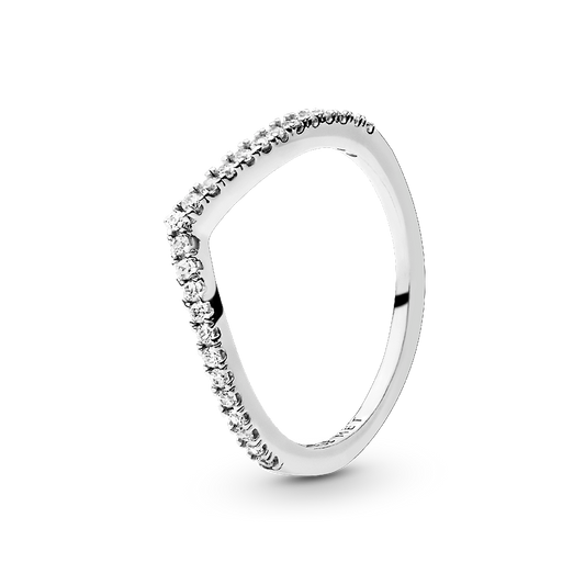 Sparkling Wishbone Ring