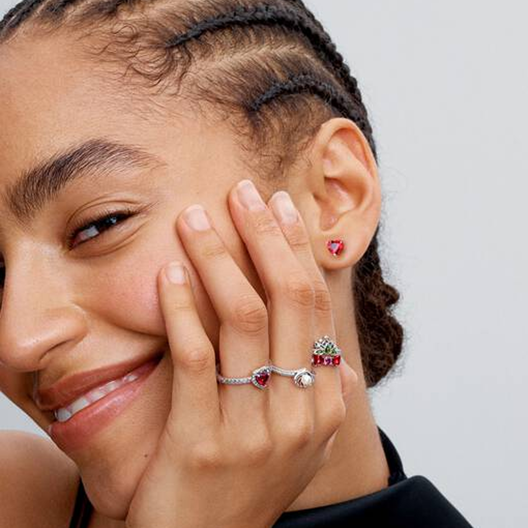 Elevated Red Heart Ring