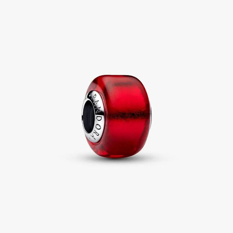 Red Murano glass Pandora Charm