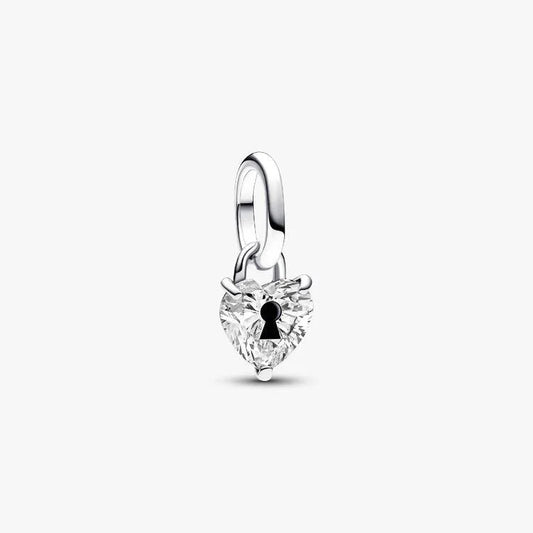 Keyhole Heart Mini Dangle Pandora Charm