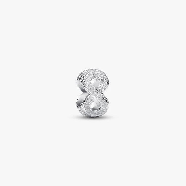 Textured Infinity Mini Pandora Charm