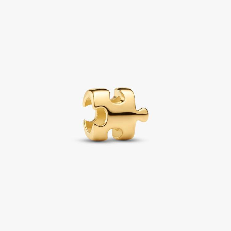 14ct Gold on Sil Puzzle Mini Pandora Charm