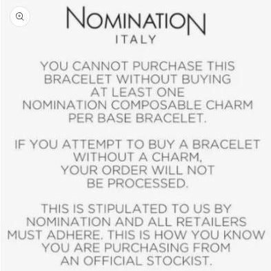 Composable Classic Blue Stainless Steel Base Nomination Bracelet