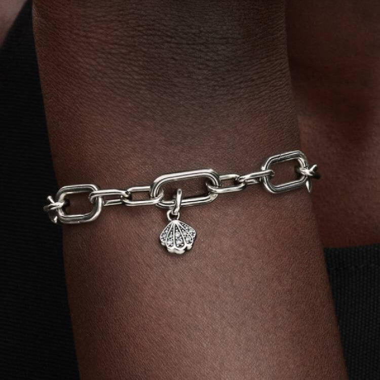 Sparkling Shell Mini Dangle Pandora Charm