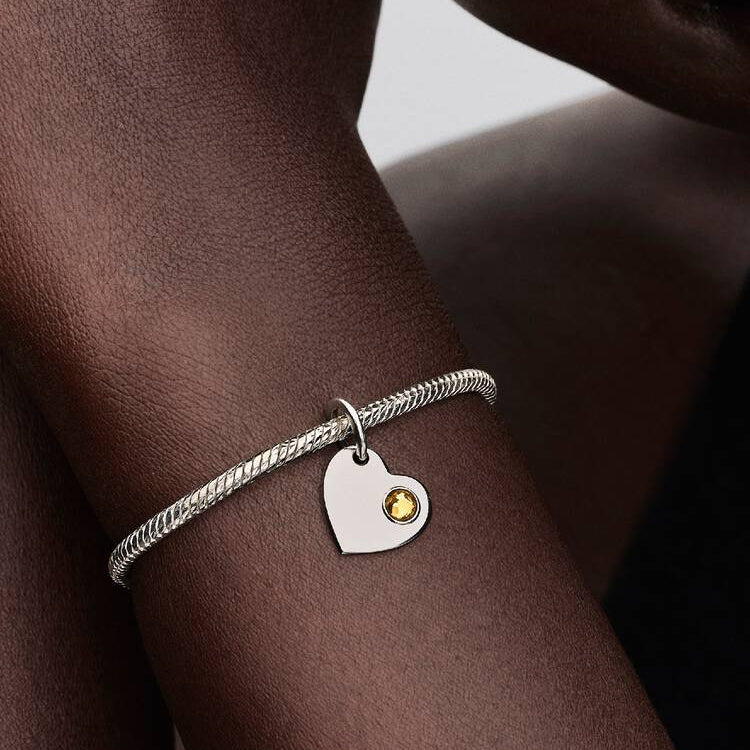November Heart Dangle Pandora Charm