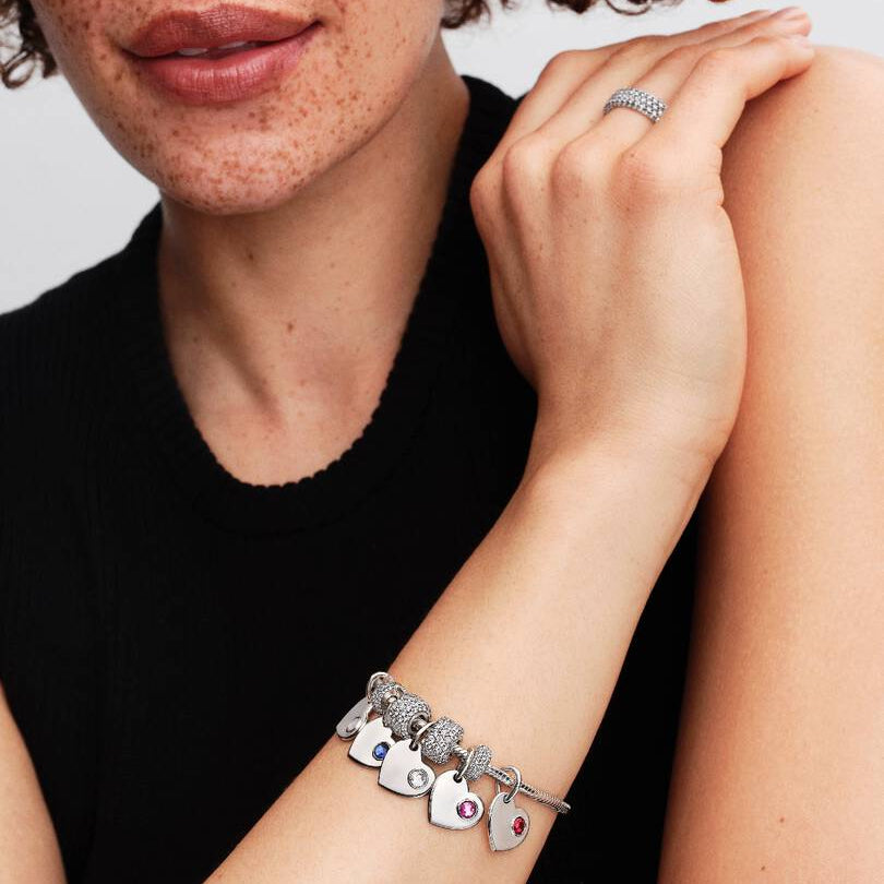 February Heart Dangle Pandora Charm