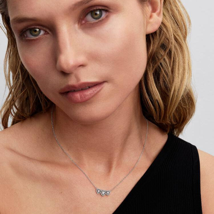 Hearts Trilogy with Halo Pandora Pendant